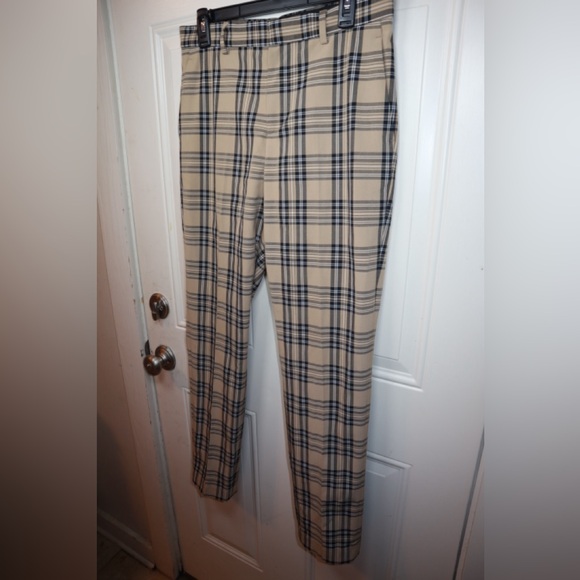 H&M Skinny Fit Plaid Pants Chinos Men’s SZ 29 - Picture 2 of 3